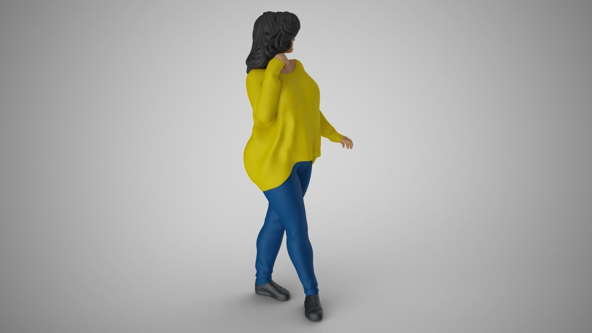 Woman in the Mirror 6 3D print model_6