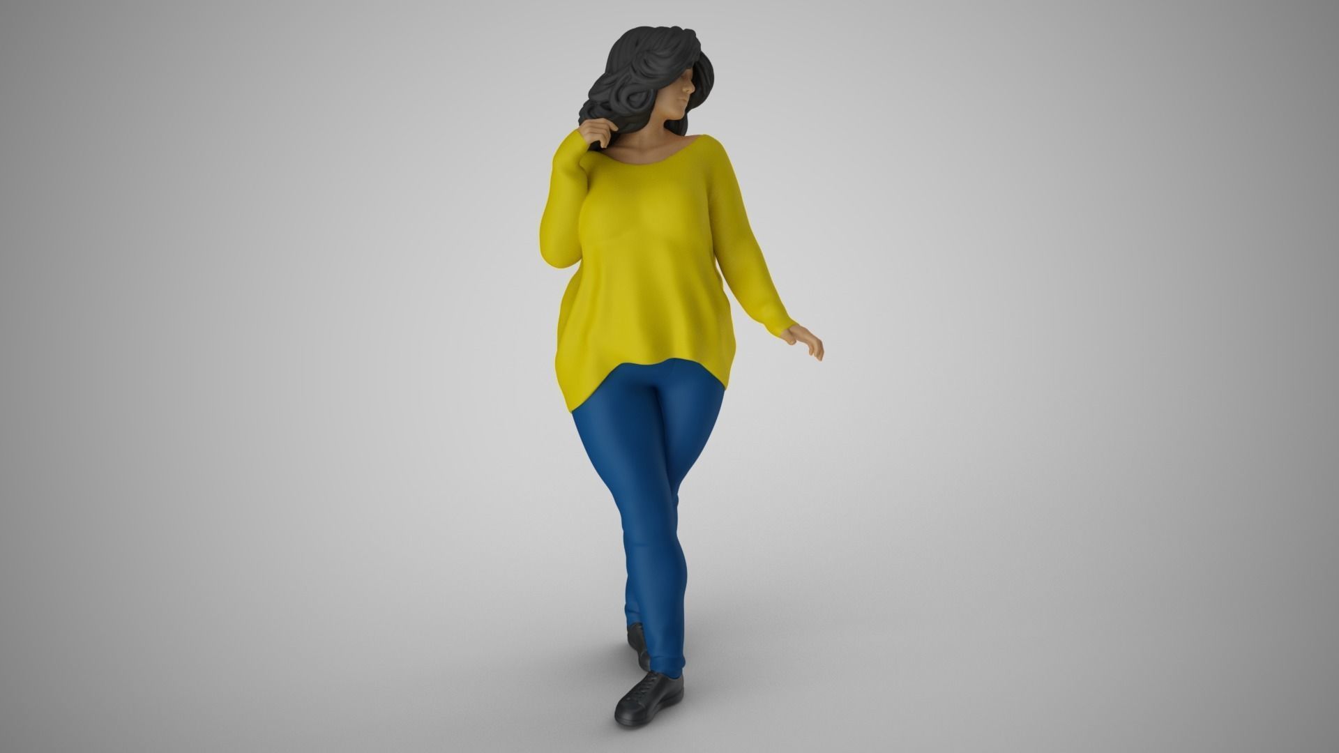 Woman in the Mirror 6 3D print model_5