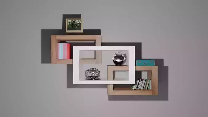 Shelve  shelf Low-poly 3D model