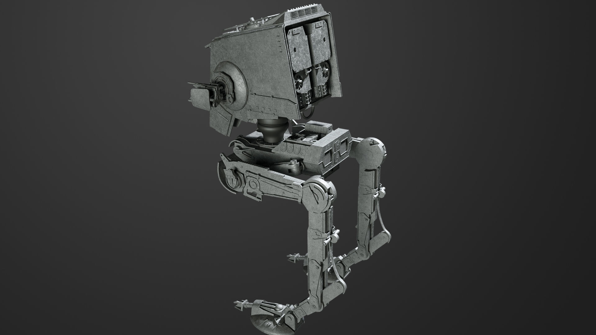 Star Wars AT-ST 3D model_6