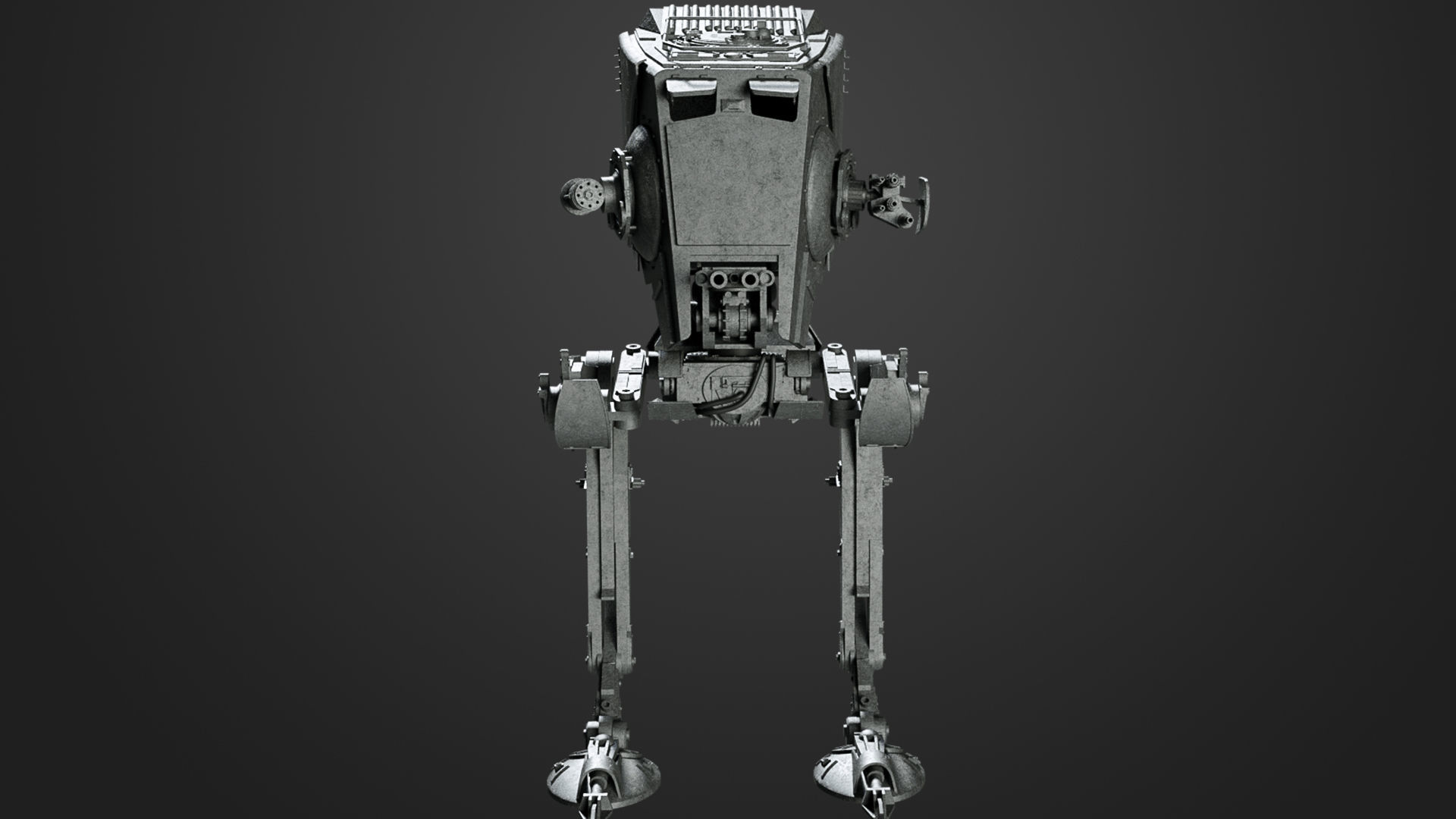 Star Wars AT-ST 3D model_3