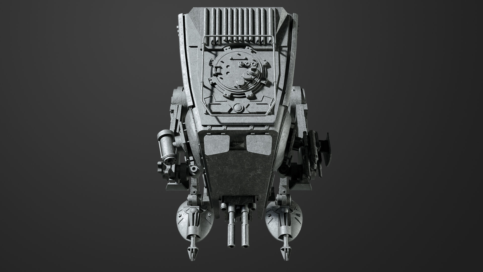 Star Wars AT-ST 3D model_7