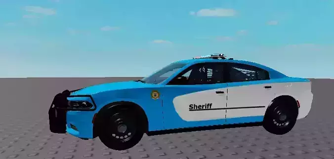 2018 Dodge Charger fully scripted Low-poly 3D model