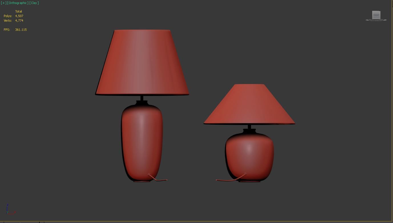 Torso Table Lamp 37  57  By MENU Low-poly 3D model_6