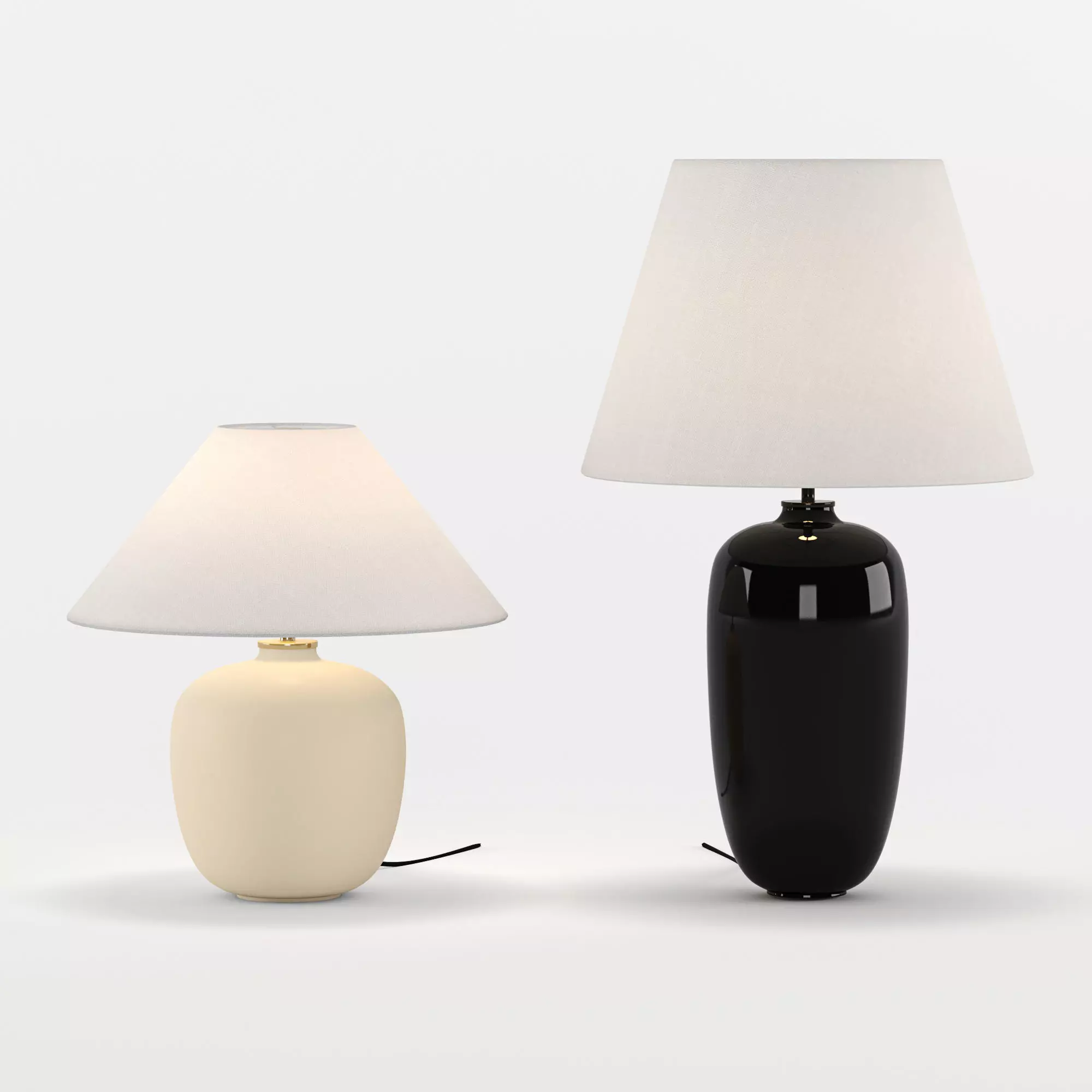Torso Table Lamp 37  57  By MENU Low-poly 3D model_0