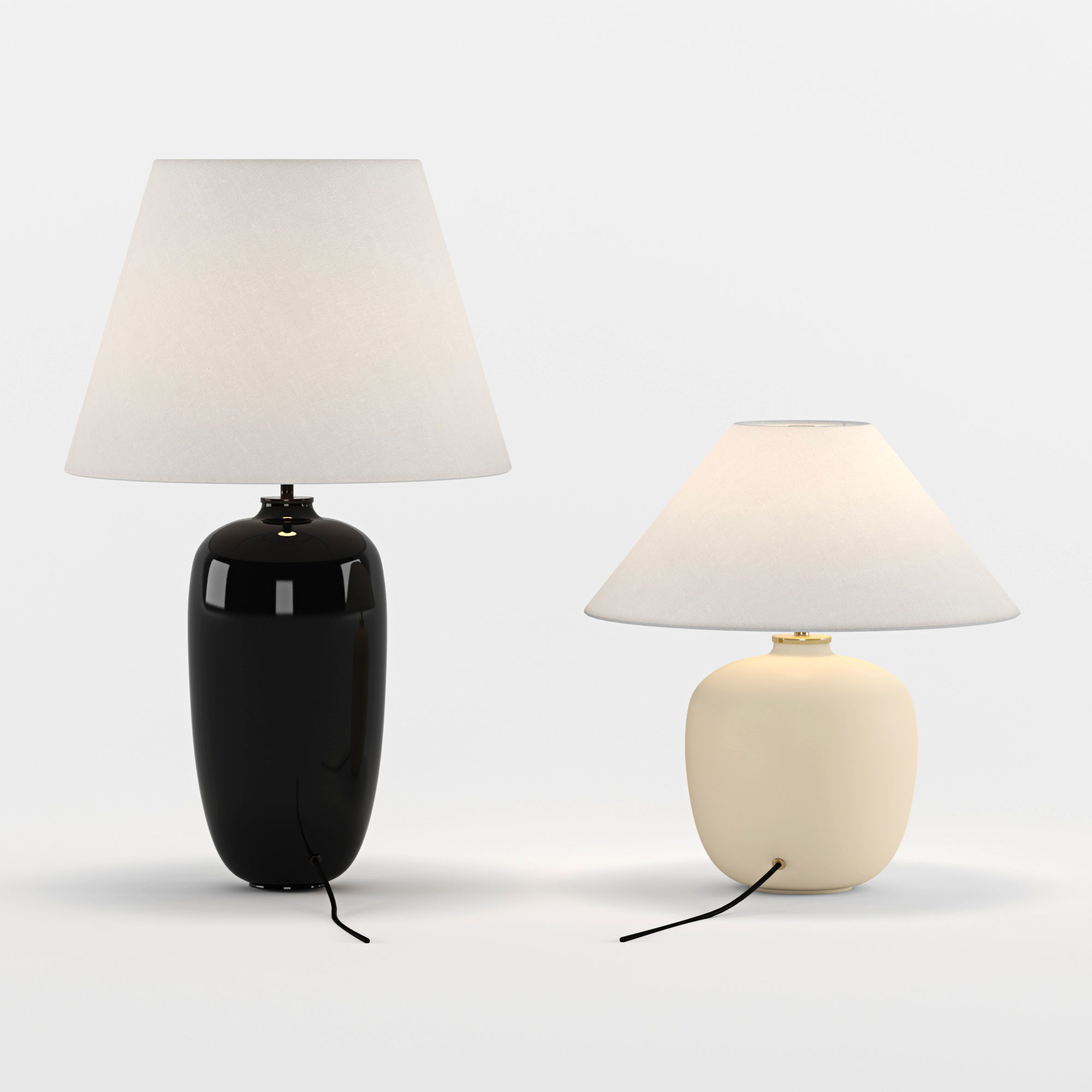 Torso Table Lamp 37  57  By MENU Low-poly 3D model_1