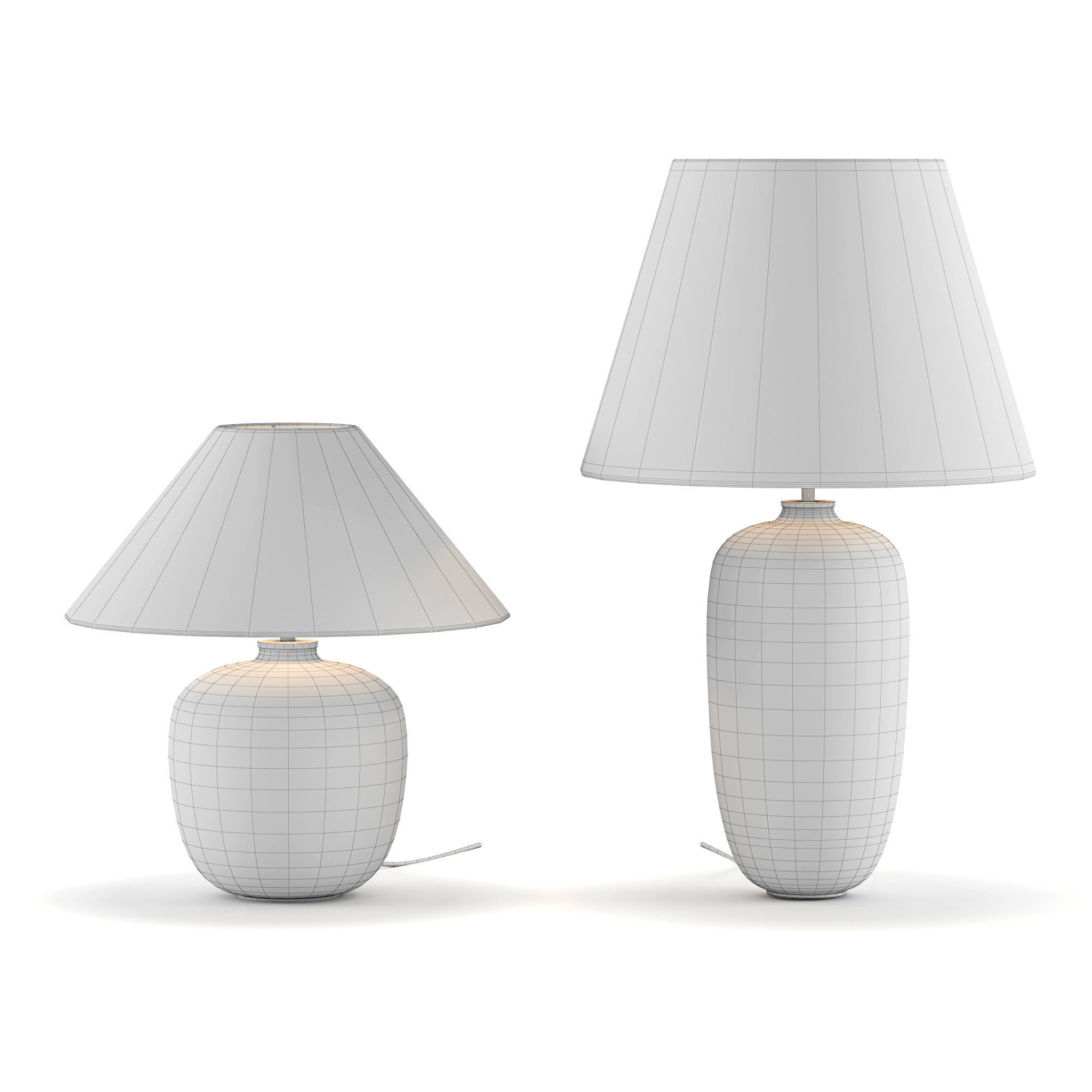 Torso Table Lamp 37  57  By MENU Low-poly 3D model_3
