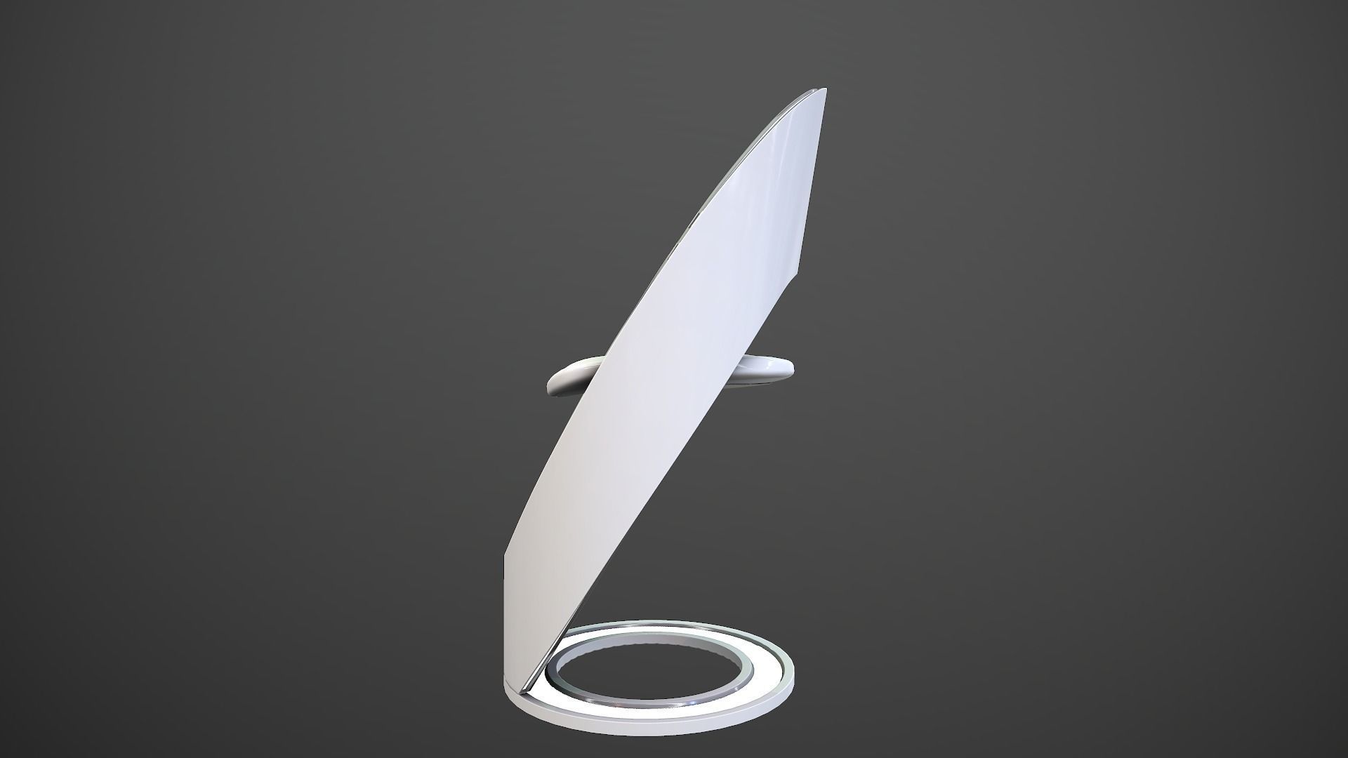 Futuristic Chair Low-poly 3D model_2