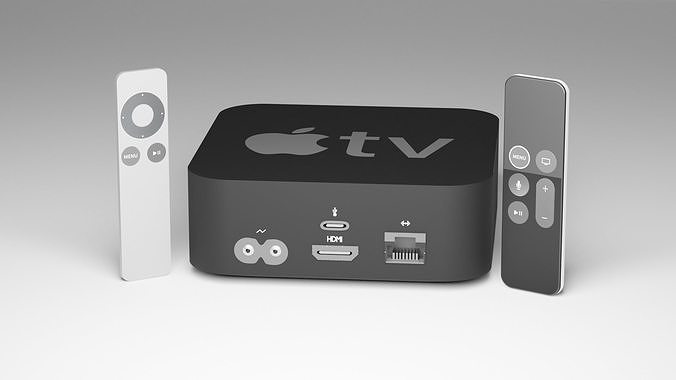 Apple TV 3D model