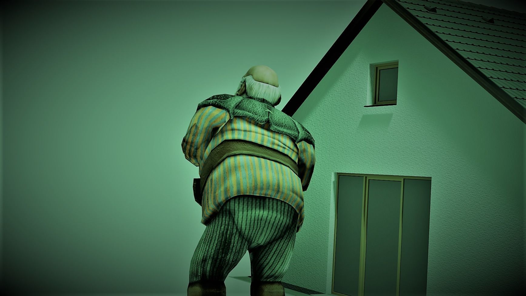 HORROR HOUSE Low-poly 3D model_2