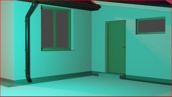 HORROR HOUSE Low-poly 3D model_8