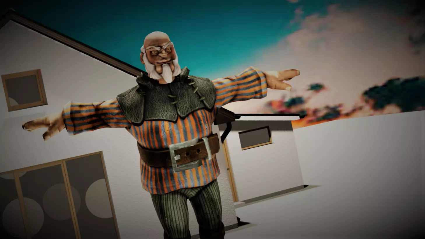 HORROR HOUSE Low-poly 3D model_0