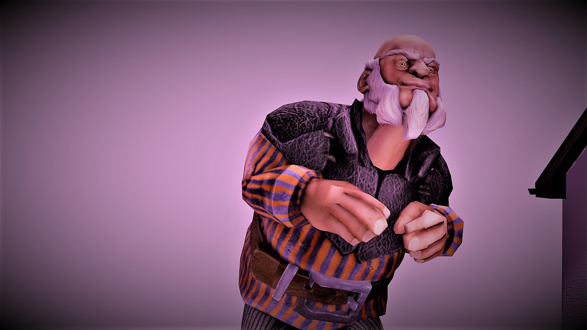 HORROR HOUSE Low-poly 3D model_4