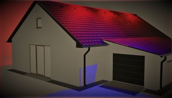 HORROR HOUSE Low-poly 3D model_7