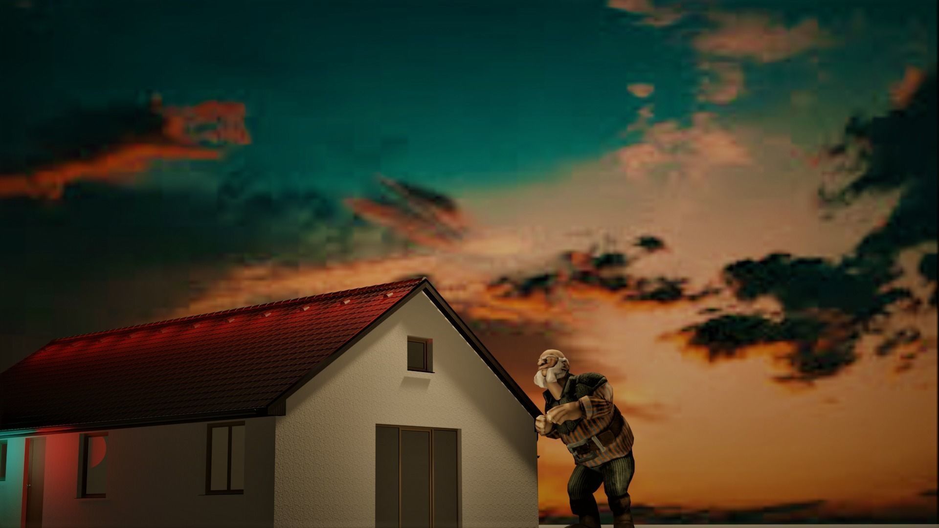 HORROR HOUSE Low-poly 3D model_9