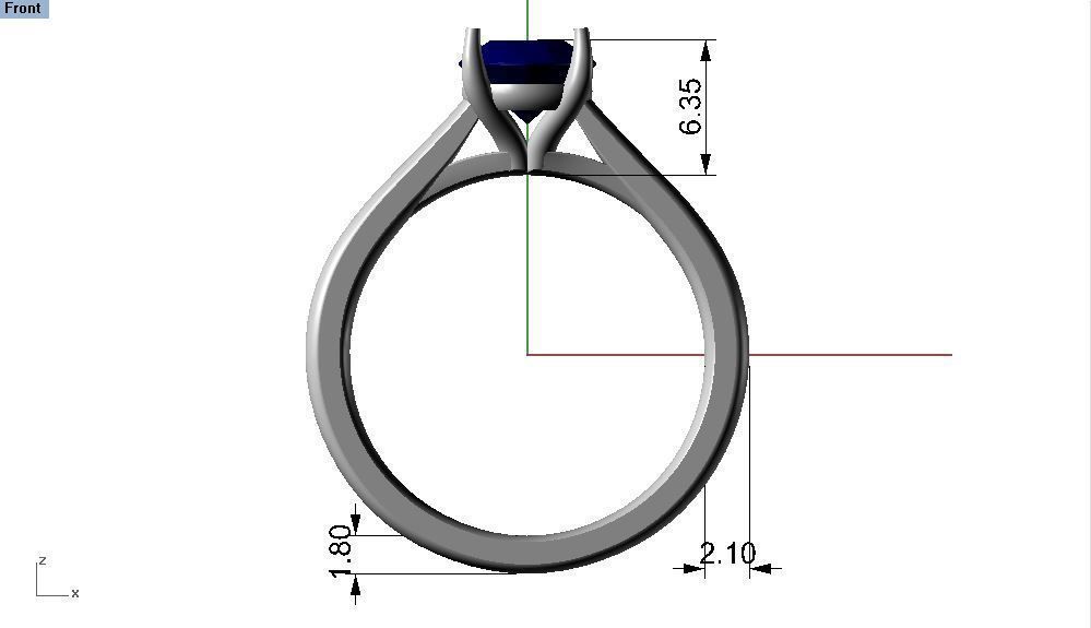 05 diamon ring  3D print model_3