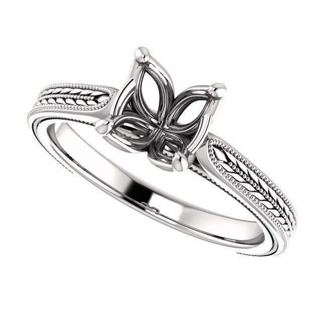 03 -diamond ring 3D print model_8