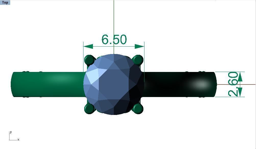 04 diamond ring 3D print model_4