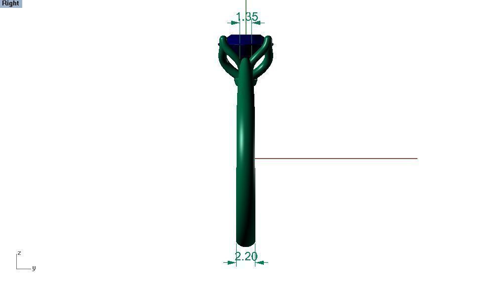 01 diamond ring 3D print model_3