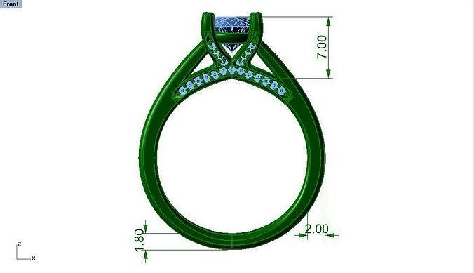 13 diamond ring 3D print model