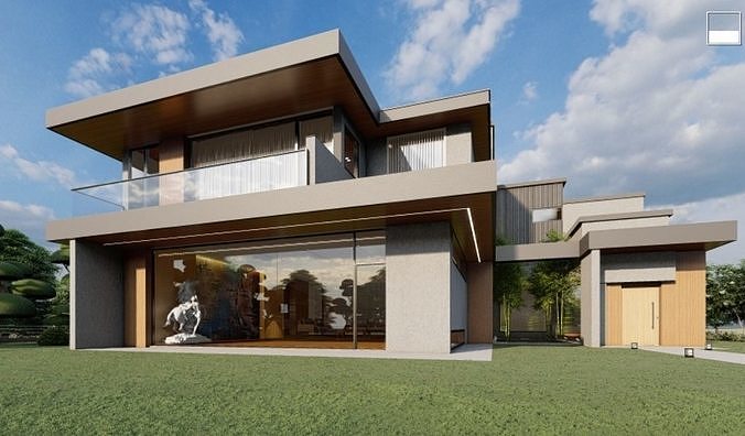 Luxury House 3D model 4