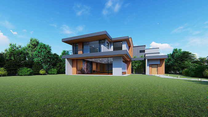 Luxury House 3D model 7