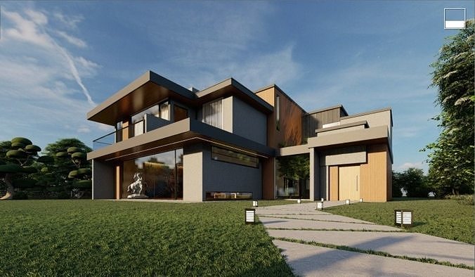Luxury House 3D model 5