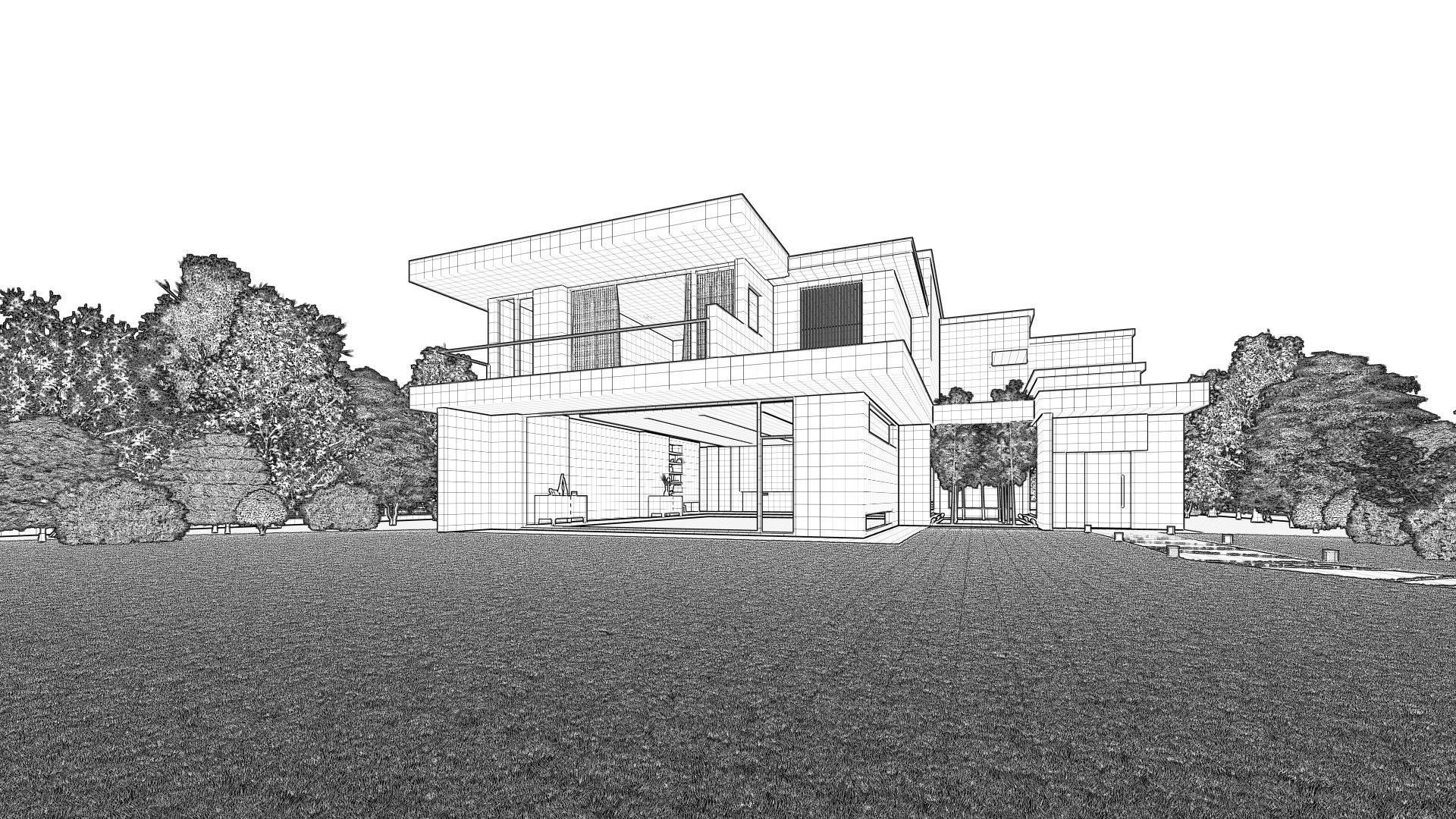 Luxury House 3D model_40
