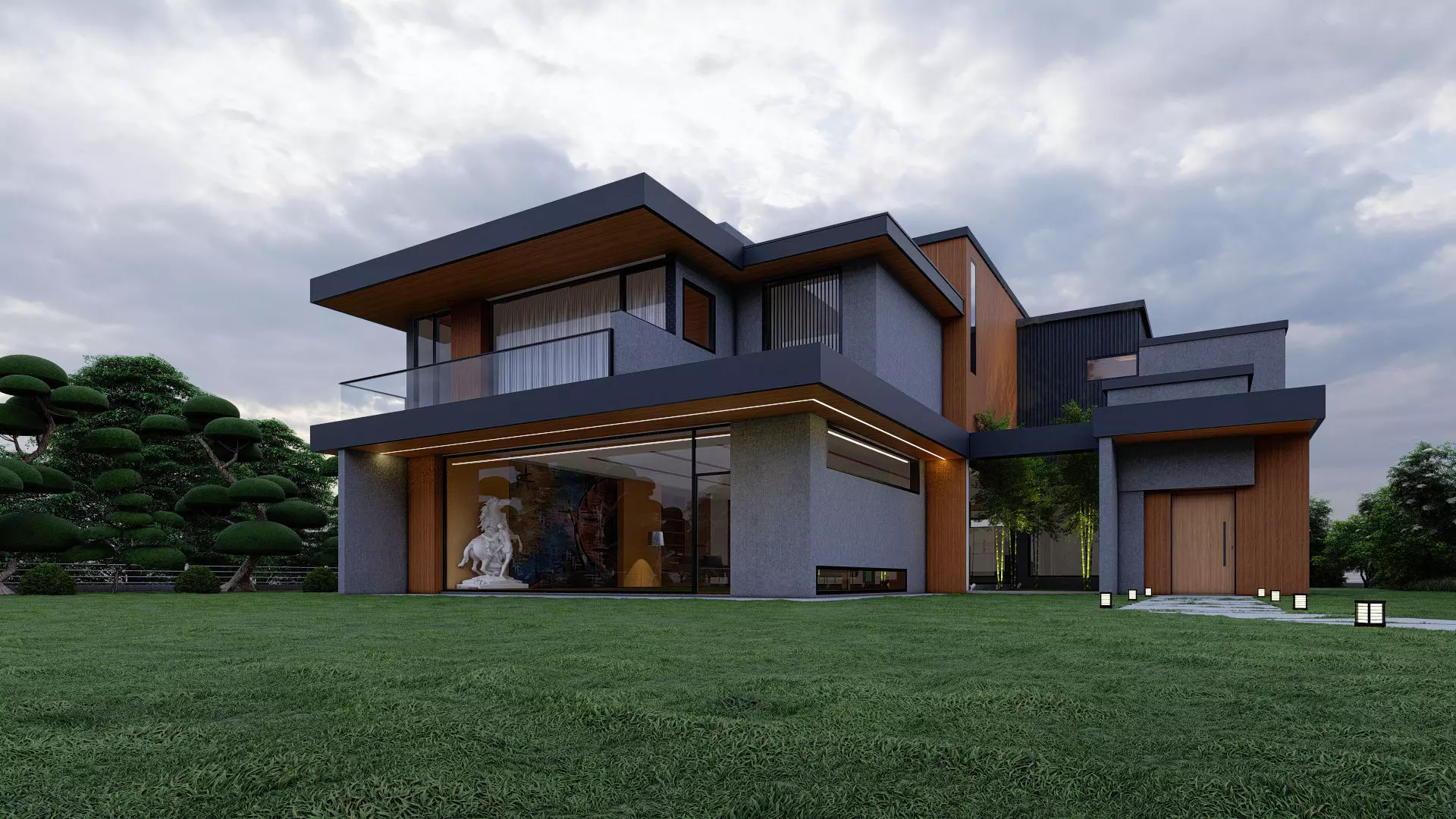 Luxury House 3D model_0