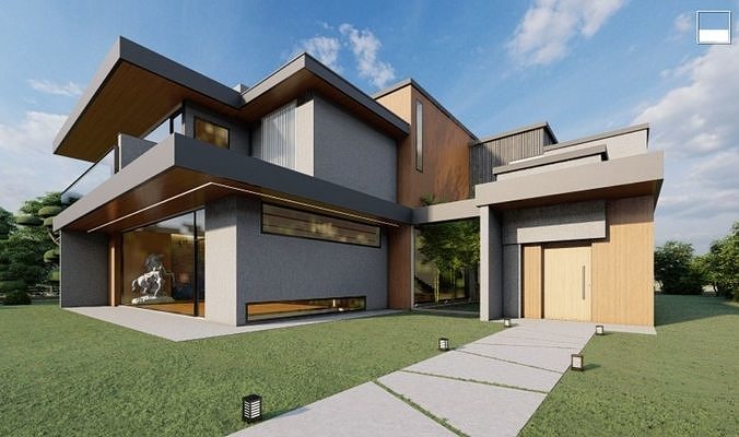 Luxury House 3D model 6