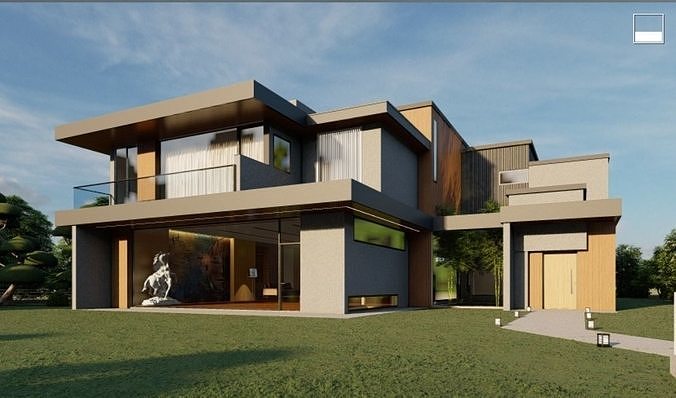 Luxury House 3D model 2