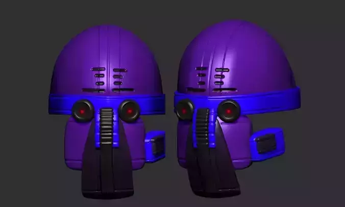 helmet high poly sculpt 3d printable 