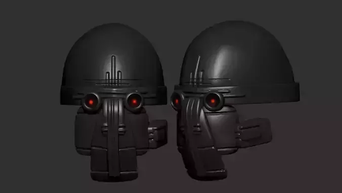 Gas mask helmet