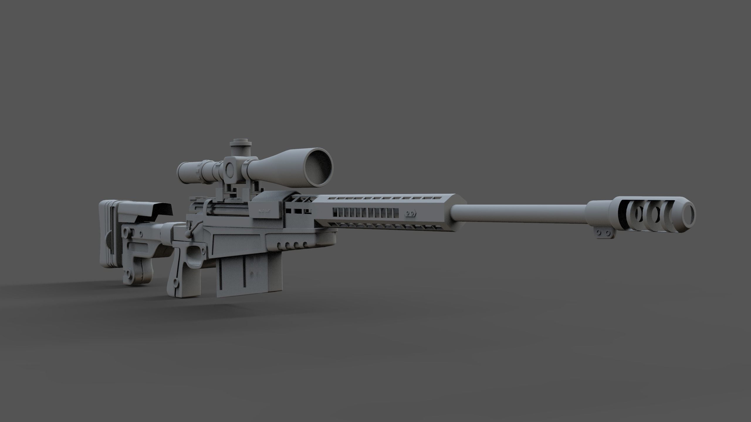 AX 50 sniper  3D model_3