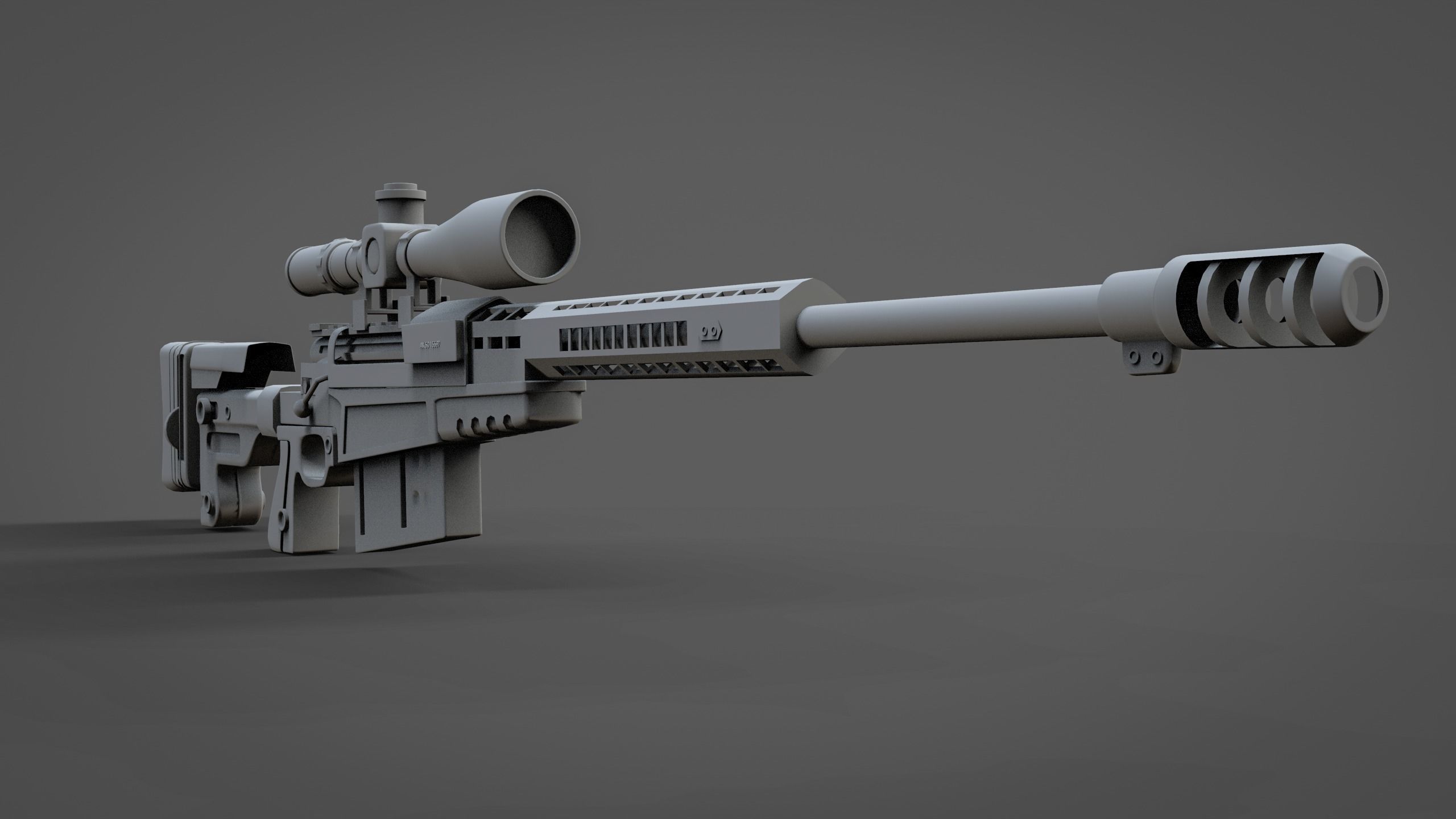 AX 50 sniper  3D model_7