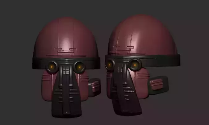helmet high poly sculpt 3d printable 