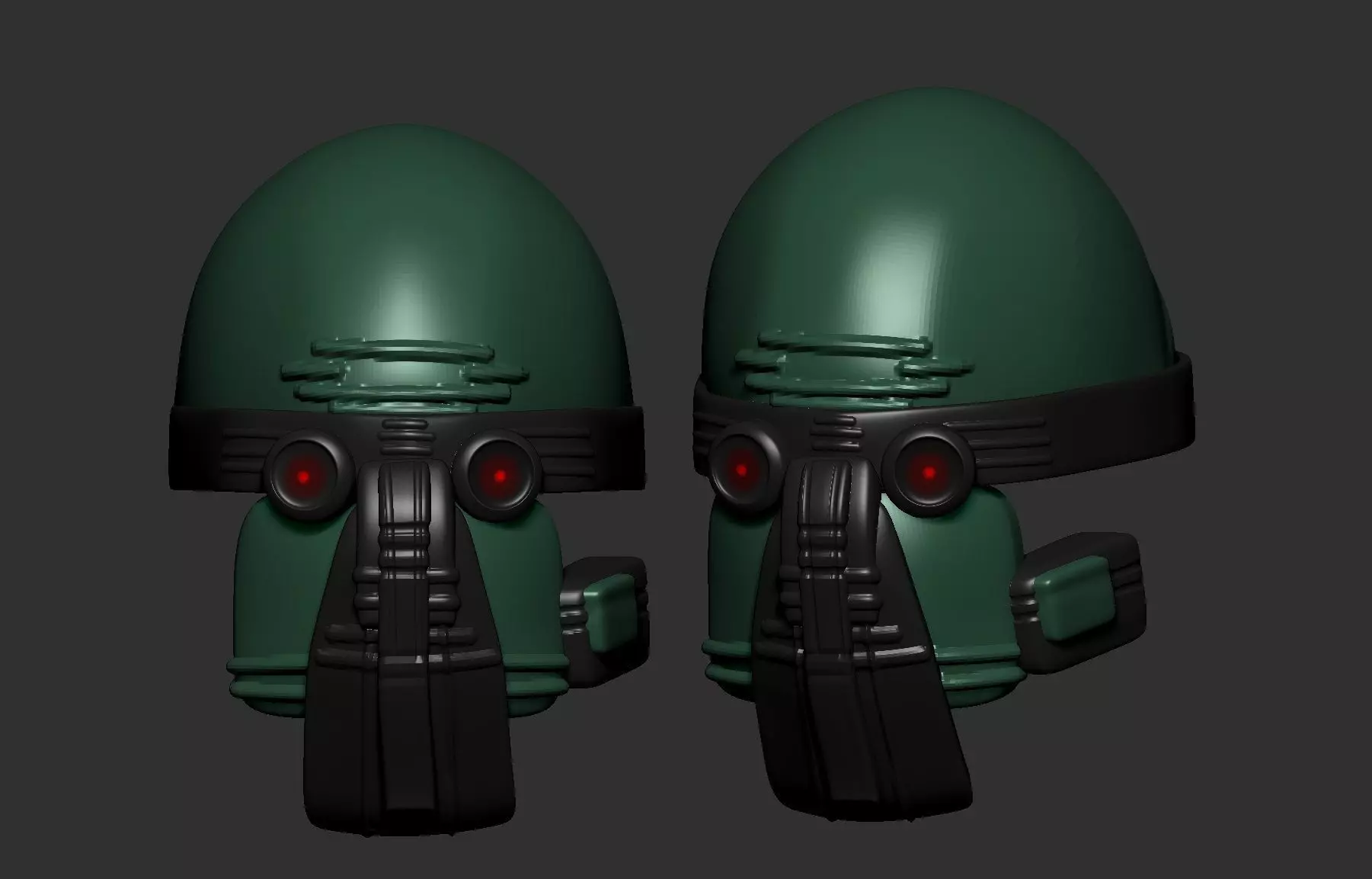 helmet high poly sculpt 3d printable  3D model_0