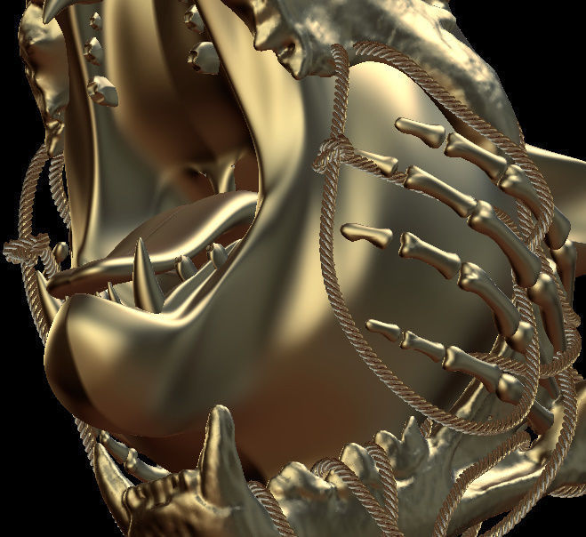 Tiger head 3D model_4