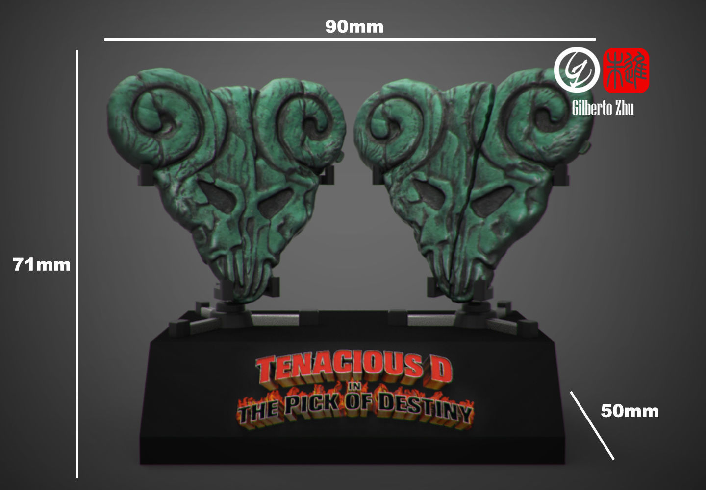 Tenacious D- The Pick of Destiny - With bases and stands 3D print model_6