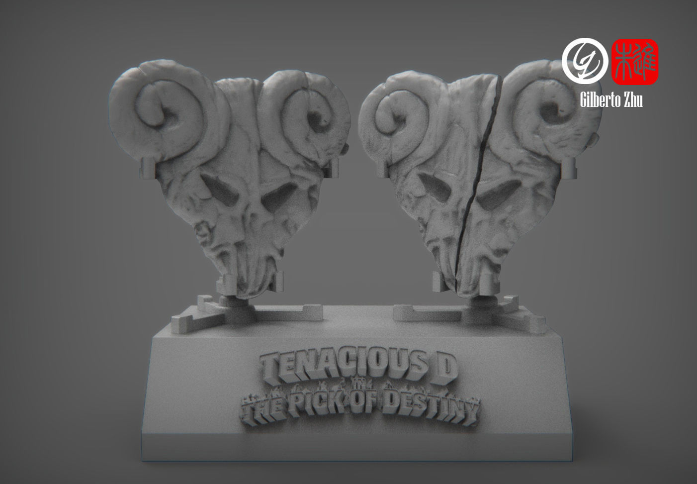 Tenacious D- The Pick of Destiny - With bases and stands 3D print model_4