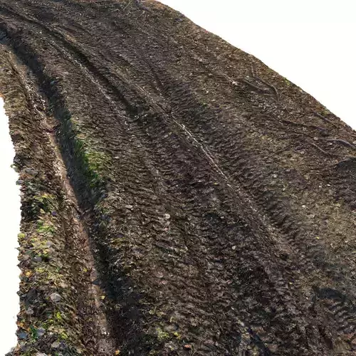 Dirt road material 04 Low-poly 3D model