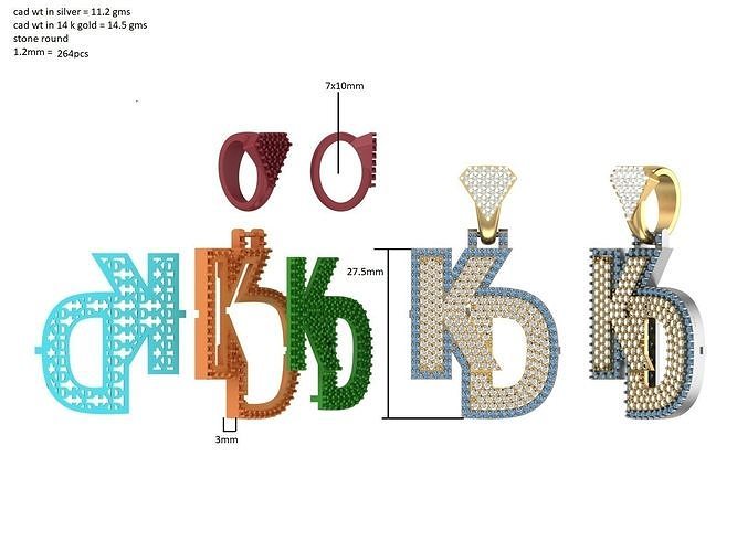 KD PENDANT  3D print model