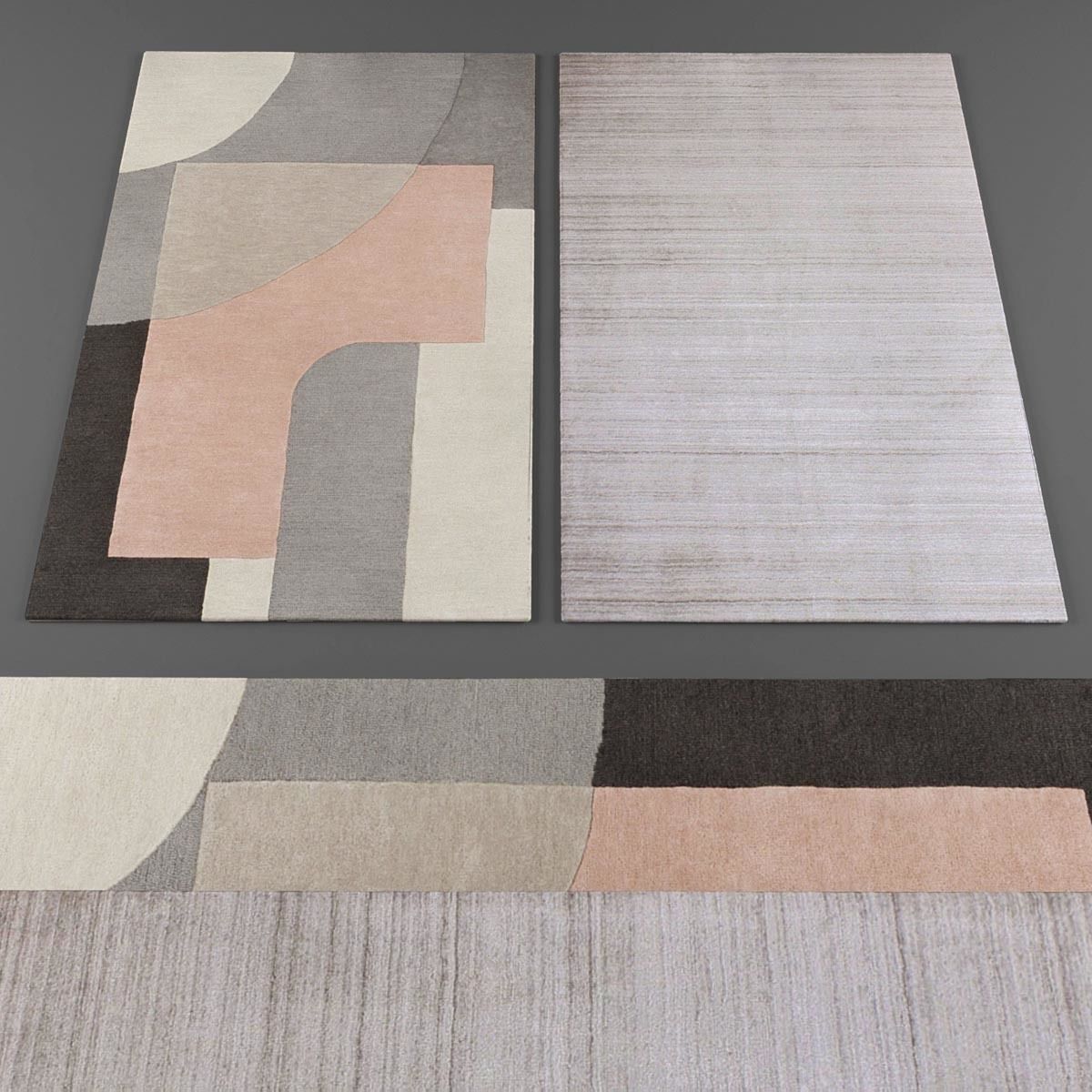 Rugs collection 236 Low-poly 3D model_1