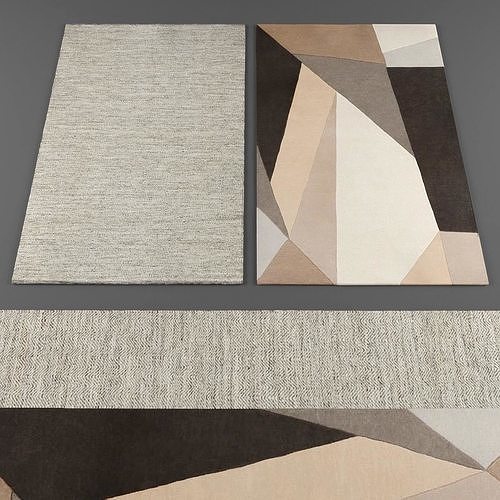 Rugs collection 236 Low-poly 3D model