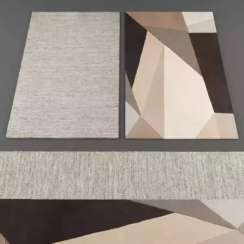 Rugs collection 236 Low-poly 3D model