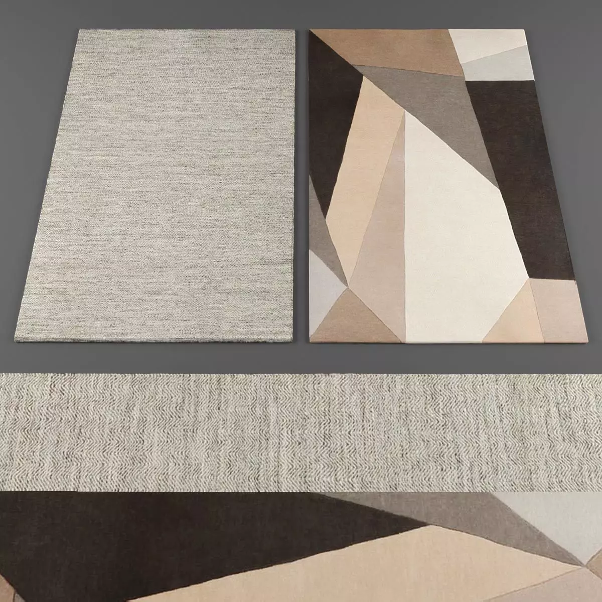 Rugs collection 236 Low-poly 3D model_0