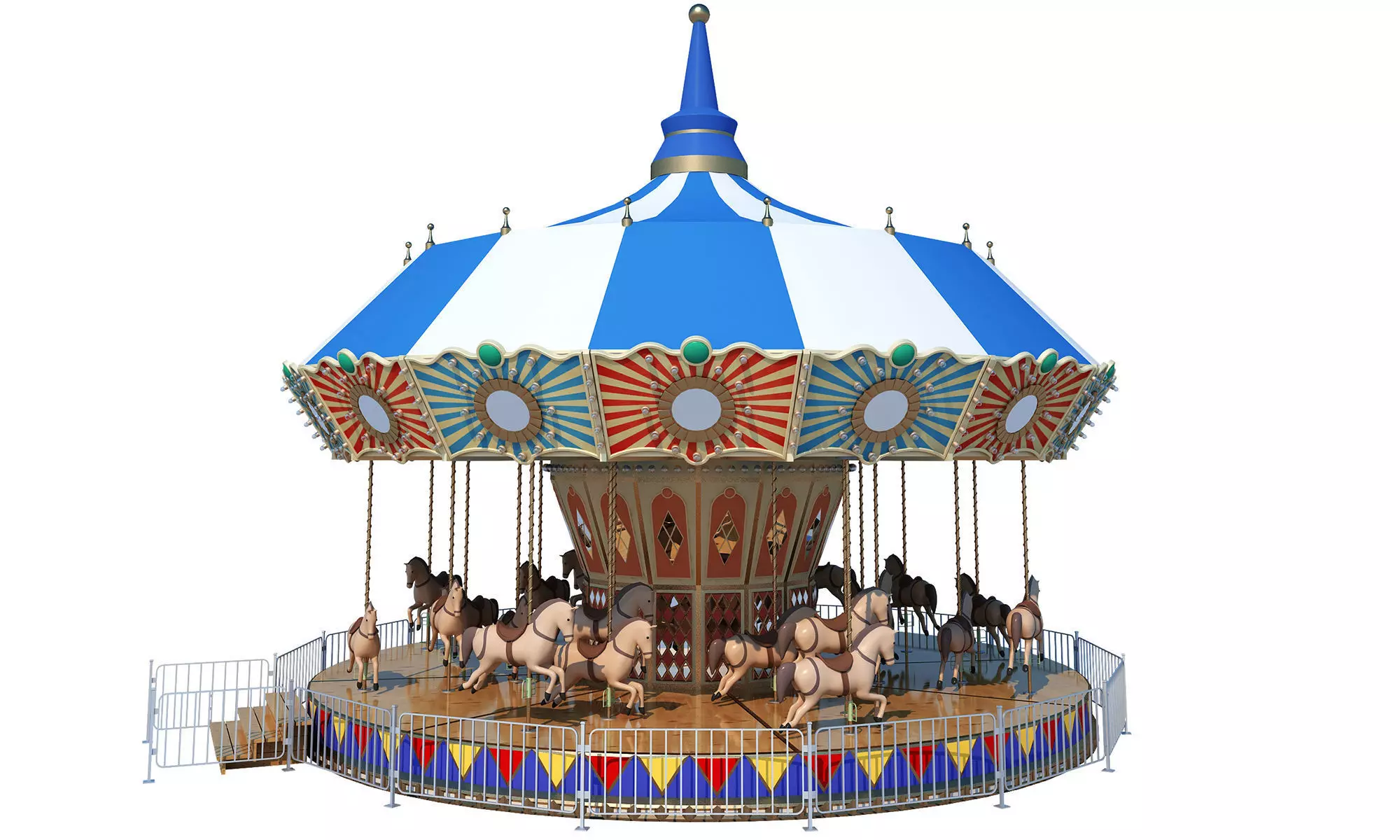 Carousel Horse Ride 3D model_0