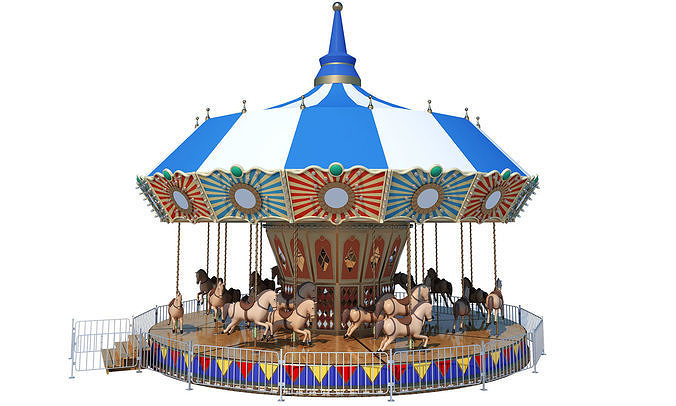 Carousel Horse Ride 3D model