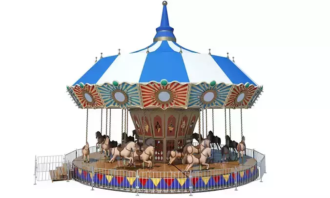 Carousel Horse Ride 3D model