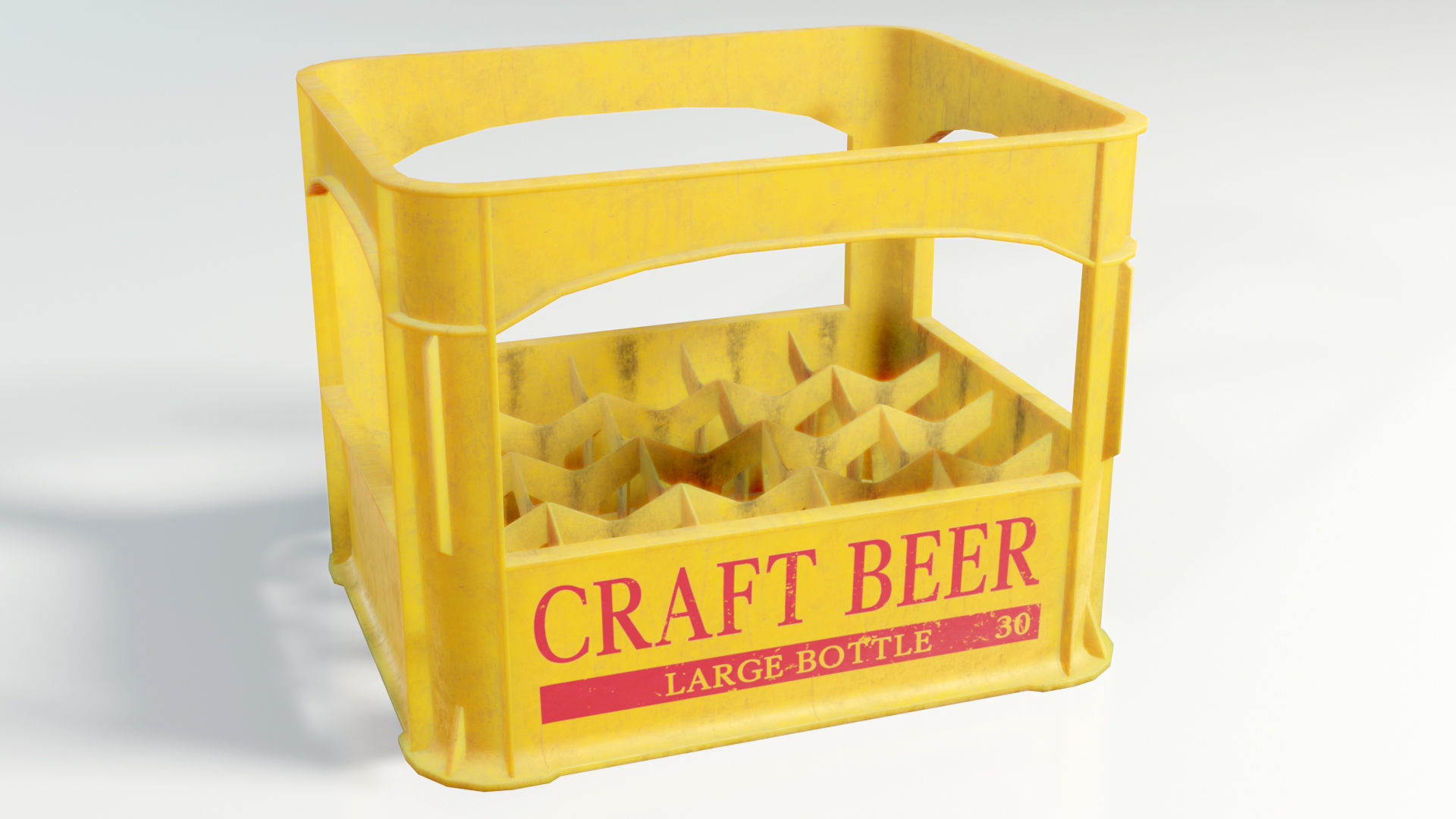 Beer Case Low-poly 3D model_1